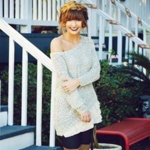 Miracle M/L Gray/Ivory Sweater from Shophopes.com